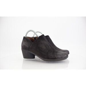Dansko Women's Raina Bootie Size 39 8.5 Round Heel Black Nubuck Leather Shoes